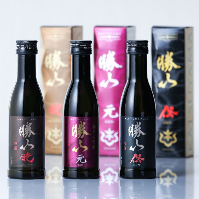 勝山 暁＆伝＆元 180ml×3本ギフトセット